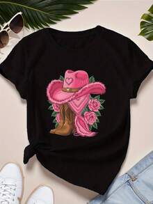 Women T-Shirts - Black - View 12