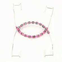 1 Pair Of Temporary Toot Ration Teet Retainer Practical S Para Dientes Sturdy Retenedores De Dientes Ortocia Props  Dental Students To Practice Pink - 粉色 - 查看 7