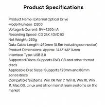 Lenovo External USB Optical Drive, Universal DVD/CD Burner For Laptops And Desktops, Slim And Portable, Fast Read And Write Speeds, Intelligent Noise Reduction, Compatible With PC/Tablet/Mac Systems, Plug And Play Portable Optical Drive. - View 10
