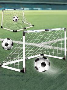 Portable Football Goal Set With Adjustable Heightndoor/Outdoor Soccer Goal For &, Easy Assembly, Sturdy Frame & Net, Backyard Play, Family Sports Gift,Kids Soccer Goal,Kids Soccer Net,Soccer Nets For Backyard,Mini Soccer Goals - Multicolor - View 8