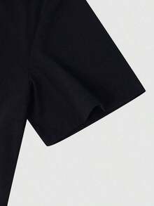 Fenqiro Camiseta Redonda Con Cuello De Hombres Con Estampado De Patrón - Blanco - Ver 5