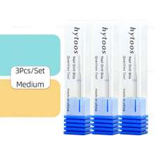 hytoos Broca diamantada cônica profissional para cutículas, ideal para remover pele morta e cutículas. - Multicolorido - Ver 11