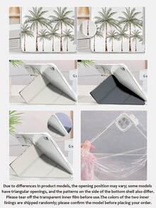 Ốp lưng máy tính bảng họa tiết vỏ sò và cây dừa, tương thích với iPad Air 8 (M4) 2026 (11/13 inch), Air 11 inch M3 2025 / M2 2024, Air thế hệ thứ 5 2022, (A16) 11 inch thế hệ thứ 11 2025, tương thích với Samsung Galaxy Tab, Kindle Paperwhite thế hệ thứ 12 2024. Mặt lưng trong suốt, ốp bảo vệ họa tiết thời trang, chức năng tự động tắt/mở màn hình, bảo vệ bằng túi khí, thích hợp làm quà tặng và sử dụng trong văn phòng. - Nhiều màu - Xem 6