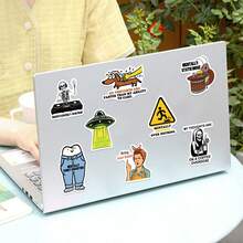50 miếng dán PVC hình khủng hoảng tinh thần tự dán lên cốc, laptop, đàn guitar, vali, sổ lưu niệm, quà tặng DIY - 1 Set - Xem 8