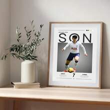 1pc Famous Football Star Poster Modern Inspirational Canvas Painting Picture Soccer Wall Art Home Decoration Print Living Room Decor - Multicolor - View 10