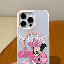 Disney.‌ What Cute Minnie Mouse Patterned Phone Case Decorated With Pink Bows And Balloons What Compatible With IPhone 17 16 15 14 13 12 And 11 Pro Models Made Of TPU With Shockproof Protection Ideal Gift For Family Friends Birthdays Holidays And Special Occasions - 粉色 - 查看 4