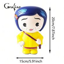 Coralinee PVC Piggy Bank, Office Organizer, Home Decor Collection, Savings Jar, 1 Unit. - Multicolor - View 2