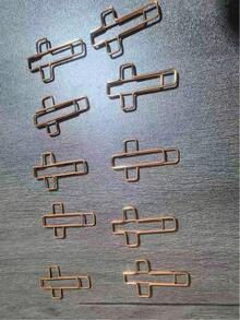 十字形回形针、圣经回形针、日记回形针、圣经学习用品、基督教日记用品、圣经日记用品、圣经回形针返校用品 - 10個玫瑰金十字形迴紋針 - 查看 15