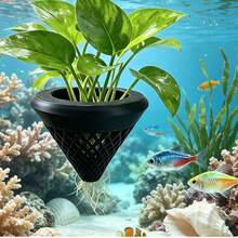 Aquarium Floating Planting Basket, Hydroponics Aquatic Plant Planting Basket, Small Aquatic Plant Landscaping Tool, Anti-Fish Nibble - A - View 9