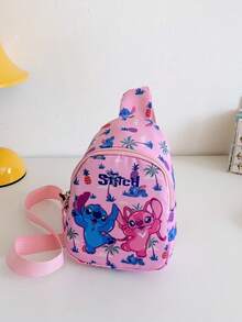 Disney Túi đeo hông mini, túi đeo ngực thời trang cho trẻ em, ví cho bé gái, ví đựng tiền xu hình Stitch hoạt hình, túi đeo vai chéo đựng đồ chơi, túi du lịch, quà tặng ngày lễ - Nhiều màu - Xem 16