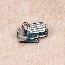 1 chiếc ghim cài áo in khẩu hiệu, ghim cài áo tráng men độc đáo - huy hiệu cá nhân hóa cho ba lô và quần áo. - màu đen - Xem 10