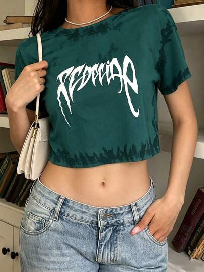 Zwart cropped T-shirt voor dames van 100% katoen met contrasterende kleuren en een unieke, met de hand aangebrachte paardenprint en letters; nieuwe preppy sportkleding voor dames voor de lente/zomer; zachte, ademende en soepelvallende crop top met korte mouwen; perfect voor Valentijnsdagdates, essentieel voor strandbruiloften in de lente/zomer, verjaardagsfeestjes en vakantie-uitjes; casual, elegant, flatterend en veelzijdig voor woon-werkverkeer, werk, zakenreizen, vakanties en de start van het schooljaar; perfect voor streetstyle, Y2K-looks, diners, bijeenkomsten, dates, vakanties, stranddagen, thuis en op reis; unisex model; bijpassende outfits voor stellen en gezinnen; geschikt voor schoolfeestjes, verjaardagen, de start van het schooljaar, Valentijnsdag; nieuwjaarskleding en -tops; damestops; lente/zomer damestops met een pure en sensuele stijl