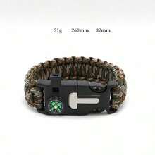 Ultimate Outdoor Adventure Paracord Bracelet - Multi-Functional Survival Tool With Compass & Flint Starter, Portable Safety Gear For Camping, Traveling & Scouting - Multicolor - View 5
