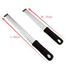 Stainless Steel Cheese Grater, Lemon Zester, Vegetable Shredder, Small Kitchen Tool - Black - View 11