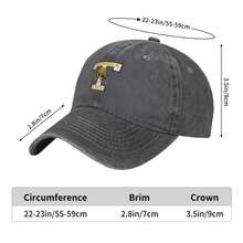 Georgia Tech Yellow Jackets Logo 1938 Low Profile Unstructured Baseball Hat Washed Distressed Twill Adjustable Dad Hat - 深灰色 - 查看 6