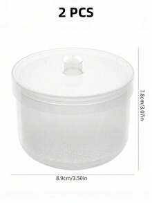1pc Nail Drill Disinfection Box, Nail Polishing Head Cleaning & Disinfection Box (With Filter), Double-Layer Filtering Cleaning Box, Nail Art Storage Box, Nail Brush Cleaning Container - Multicolor - View 19