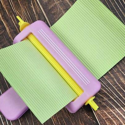 1 pieza Rizado de papel artesanal rosa para proyectos de bolsas de patatas fritas, perfecto para cortar papel de aluminio, cartón y papel encerado