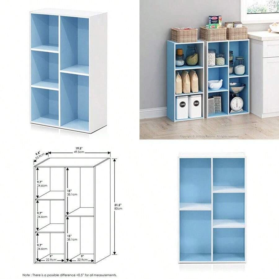 Toy Storage - White/light Blue - View 1