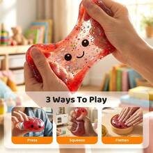 Glitter Dumpling Squishy - Random Glitter Dumpling Box, 10 Colors Dumplings Squishy Toy, More Surprises (Random-4PCS) - Multicolor 2 - View 6