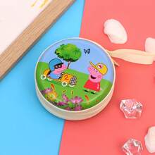 Hasbro Ví tròn mini hình chú heo hoạt hình dễ thương cho trẻ em, túi nhỏ có khóa kéo, hộp đựng tai nghe và dây cáp. - Nhiều màu - Xem 8