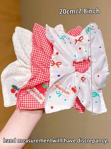 1个柔软发圈，甜美发绳，适合日常使用和送礼，四季皆宜 - 彩色 - 查看 3