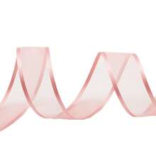 5m/Roll 2.5cm Wide Satin Ribbon, Gift Wrapping, Baking Decor Ribbon, Valentine's Day Gift Bouquet Wrapping, Wedding Decor, Hair Accessory Decor, Handmade DIY - Flesh Pink - View 7