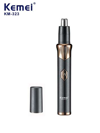 Kemei KM-323 小型便携式电动鼻毛修剪器，USB充电，无痛脱毛