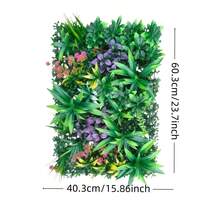 1件人造植物墙围栏,户外遮阳屏障,庭院/阳台装饰绿植,防风雨花园隔断景观工具 - 綠色 - 查看 7