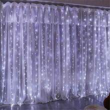 1 Pack LED Classic Style Fairy Window Curtain Lights, USB Powered With Remote Control, Multiple Lighting Modes, Suitable For Wedding, Christmas, Halloween, Ramadan, Valentine's Day, Bedroom, Indoor Decor - Warm White/Multi-Color/White/Pink/Blue/Purple (Remote Control Batteries Not Included) - USB Curtain Light String - View 12