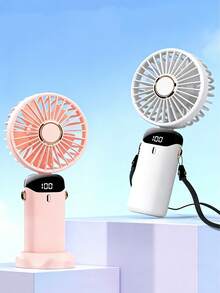 Kipas Mini Genggam Baru 2026, Kipas Genggam Portabel, Bertenaga USB dengan Layar Digital, Desain Senyap, Cocok untuk Meja Kantor dan Asrama Mahasiswa, Dapat Diisi Ulang, Penggunaan Luar Ruangan. Kipas Genggam Portabel, Bertenaga Baterai, dengan Layar LED, Kipas Genggam/Leher/Meja 3-in-1, Kipas Meja dengan Alas Lipat 90°, Pengaturan Kecepatan Angin 5 Tingkat. - Beraneka warna - View 8
