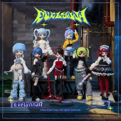  Bộ sưu tập búp bê BJD Assassin Series hai mặt, hộp bí ẩn, mô hình nhân vật hành động anime 6+1, vật trang trí bàn làm việc dễ thương, quà tặng bất ngờ cho người hâm mộ anime (phụ kiện ngẫu nhiên)