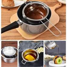 Bát nấu chảy bằng thép không gỉ, nồi nấu chảy sô cô la, nồi lẩu phô mai, dụng cụ làm bánh và tráng miệng, nồi nấu chảy kẹo, bát nấu chảy sáp, dụng cụ nhà bếp - Xem 5
