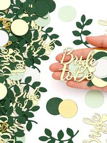 Bộ 100 hạt kim tuyến xanh và vàng, thích hợp trang trí tiệc cưới, trang trí bàn tiệc đính hôn, trang trí đám cưới, trang trí phông nền chụp ảnh. - Một kích cỡ phù hợp cho tất cả - Xem 5