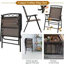 Patio Bistro Set café - Marrn - Ver 4