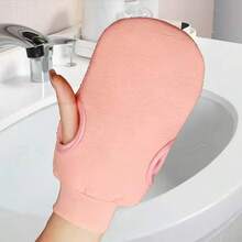 New Upgraded Exfoliating Gloves With Detachable Carrying Bag, Professional Body Cleansing Tool, Reusable, Double-Sided Body Cleansing Towel, Detachable Base Towel, Double-Sided Towel, Suitable For Spa, Massage, Home Body Cleansing. Body Cleansing Bath Cleanser, Cleansing Towel Detacher & Feisumassaji. Gurin, Pink, Buru, Baggu, Storage, Organizer, Heakrippu - Multicolor - View 4
