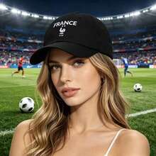 Unisex solskyddsbasebollkeps med texten "France", lämplig för hejarop på fotbollsmatcher - A - Visa 7