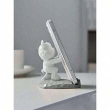 1pc Cute Bear Shape Phone Stand Decoration, Compatible With Both Mobile Phone And Tablet, Suitable For Desk, Bedside, Living Room, Study, Bedroom, Gift, Etc. Birthday Gifts Graduation - 彩色 - 查看 10