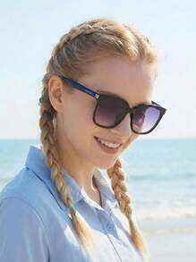 CAMEL CROWN Kính thời trang phân cực ngoài trời dành cho nữ, kính thời trang gập gọn, kính chống tia UV. - Khung màu xám, tấm màu xám - Xem 2