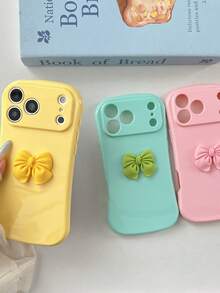 Basic Phone Cases - โบว์ 3 มิติสีชมพู - ดู 3