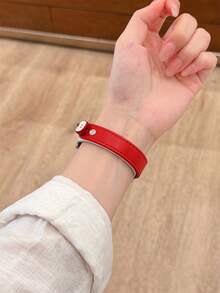 纤薄真皮表带，适用于 18 毫米、20 毫米和 22 毫米表盘，兼容三星 Watch4/5/6/7、GT6/GT5/GT4/GT3 等智能手表，是返校季的理想礼物 - 彩色 - 查看 6