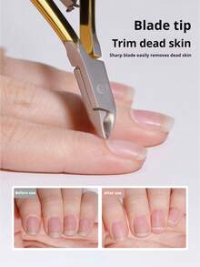 BAOSHIMAN Professional Callus Remover, Stainless Steel Callus Trimmer, Callus Removal Nipper With Sharp Blades, Manicure Tool, Dual Spring Design, For Nail And Foot Care (Silver, Gold) - Multicolor - View 3