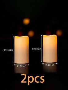 Flameless Candles Battery Operated Candles Wedding Decor Led Candles Flickering Tea Lights Candle Candlelight Concert - Beige - View 19