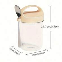 1 hộp đựng cháo yến mạch 450ml có nắp, hộp đựng sữa chua nhiều lớp kiểu hũ Mason có nắp đậy, hộp đựng thức ăn chuẩn bị sẵn chống rò rỉ, hũ chia ngăn để đựng yến mạch, salad, sữa chua, thích hợp cho du lịch, văn phòng, trường học. - Nhiều màu - Xem 14