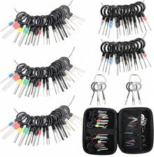 Terminal Pin Removal Tool Kit 82 Pcs Depinning Electrical Connector Pin Extractor Tool Set Wire Terminal Release For Automotive Car Household Devices - Black - Black - View 1