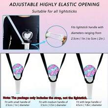 K-Pop Lightstick Strap, K-Pop Lightstick Shoulder Strap, K-Pop Portable Display Activity Crossbody Strap, Adjustable Body Carrying Strap Suitable For Universal K-Pop Lightstick, K-Pop Lightstick Accessories Suitable For Concert Essentials, Suitable For Parties, Games And Events, Suitable For Skz//Stray Kidz//Twice///Txt//Gdragon//Exo/Aespa/Army Bomb/Official Lightstick, Lightstick Not Included. - 粉色 - 查看 2