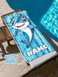 Personalized Children's Beach Towel, Perfect Summer Birthday Gift, Suitable For Various Summer Occasions. Customizable Beach Towel And Accessories, Applicable For Beach, Swimming Pool, Travel, Camping, Yoga And More. - Multicolor - View 8