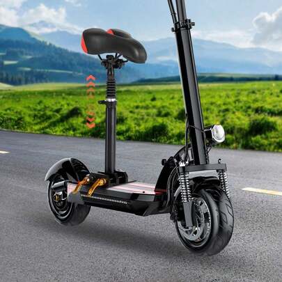 Adjustable Electric Scooter Seat For Xiaomi M365/1S Shock Absorbing, Foldable, Steel+Metal Saddle, Easy Installation, Scooter Seat Upgrad Damping Seat|Shock Absorbing Seat, Scooter Accessories