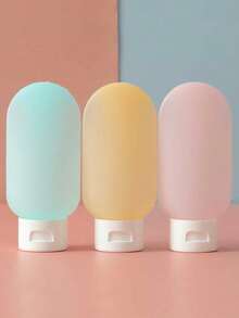 3pcs Refillable Silicone Travel Bottles Leak-Proof Squeezable Silicone Travel Size Containers, Silicone Travel Bottle Set For Filling Cosmetic Shampoo Liquids, Leak-Proof Refillable Containers, Practical Travel Bottle Set, Travel Toiletry Bottle Shampoo Travel Container Travel Shampoo Container PP Lotion Bottle,Travel Essentials - Multicolor - View 12