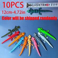 10/1pc Tượng trang trí thằn lằn nhỏ nhiều màu, tạo phong cảnh thu nhỏ phong cách tự nhiên đa dạng, kích thước nhỏ gọn, chất liệu nhựa phù hợp để sắp xếp, trang trí cảnh thu nhỏ trong nhà, bể cá hoặc điểm nhấn cho cây mọng nước - Nhiều màu - Xem 12