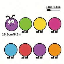 hoojojo Wipeable Caterpillar Phonics Spelling Cards, Sight Words Sentence Building Game, ESL Teaching Supplies For Homeschool Classroom - Multicolor - View 12
